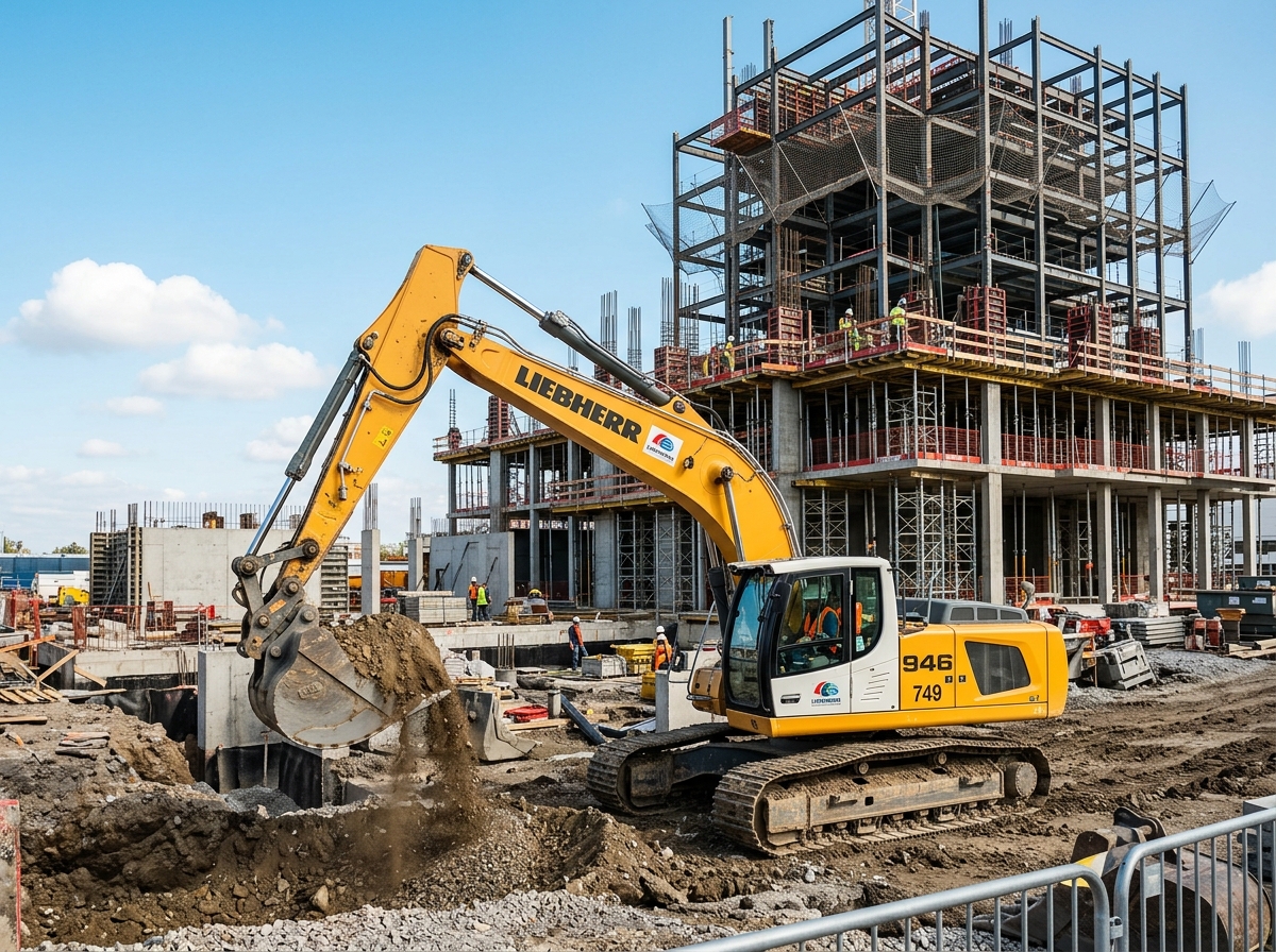 Buildora Heavy Construction Excavator Site